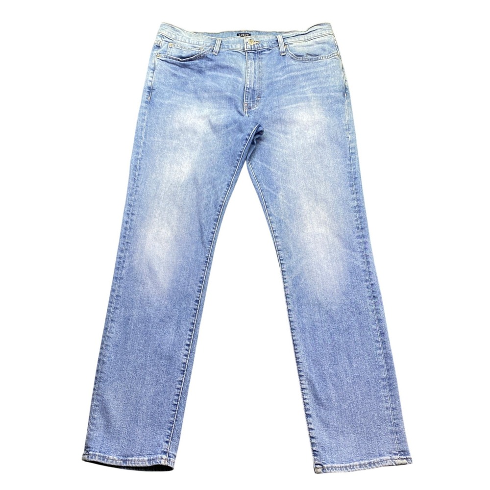 J.Crew Flex Straight Leg Jeans Light Wash Blue Mens Sz 32 K7754 Preppy Grunge